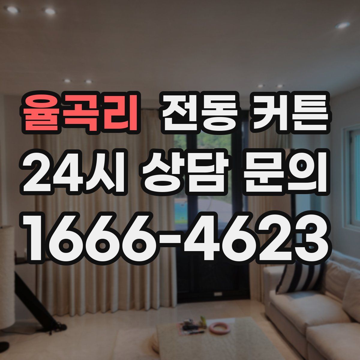 율곡리 전동 커튼