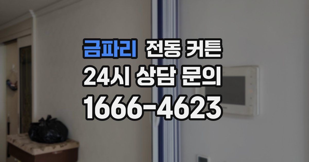 금파리 전동 커튼