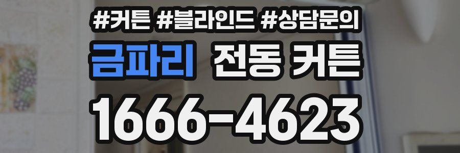금파리 전동 커튼