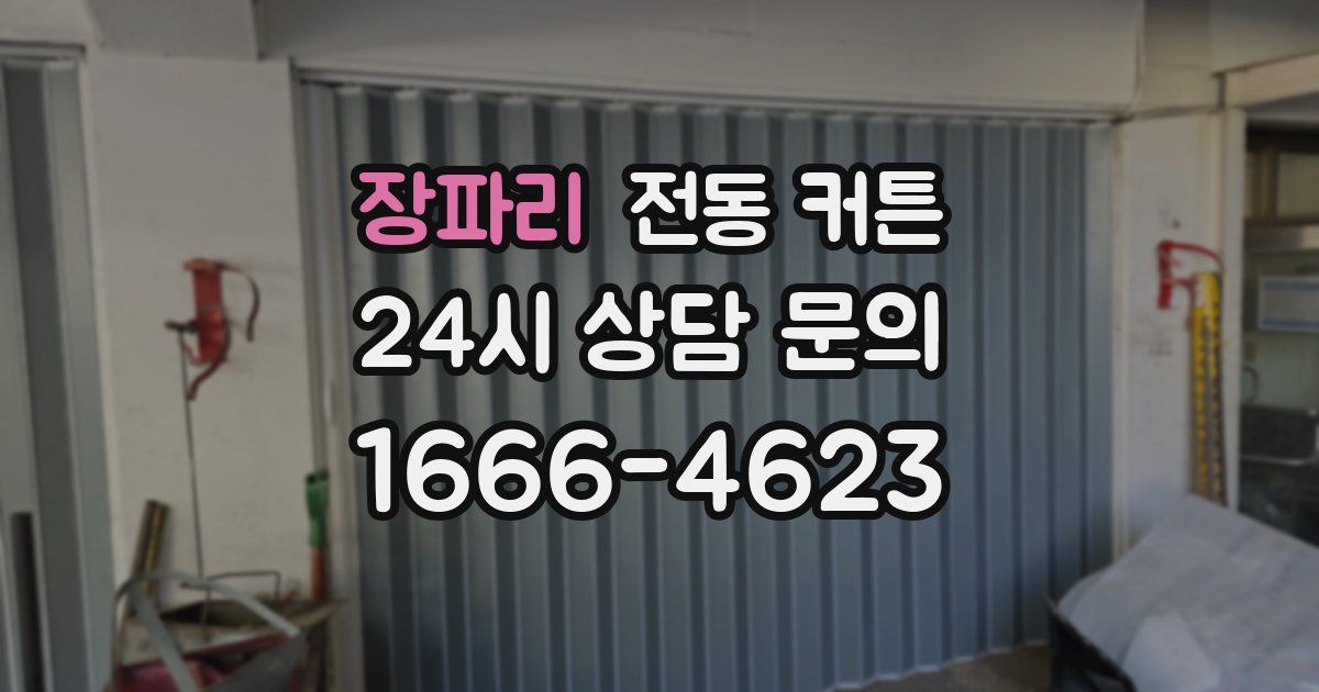 장파리 전동 커튼