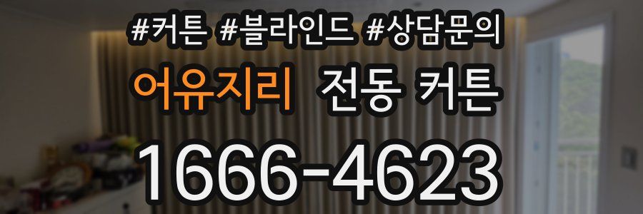 어유지리 전동 커튼