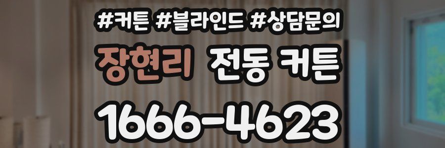 장현리 전동 커튼