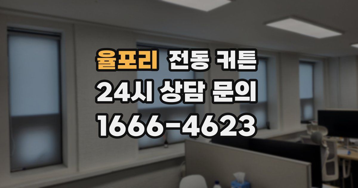 율포리 전동 커튼