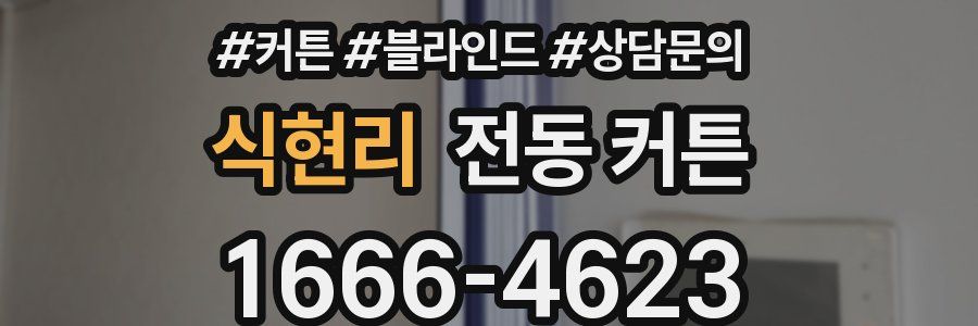 식현리 전동 커튼