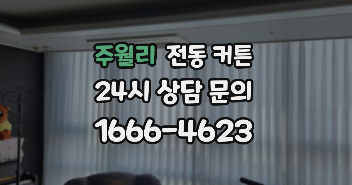 주월리 전동 커튼