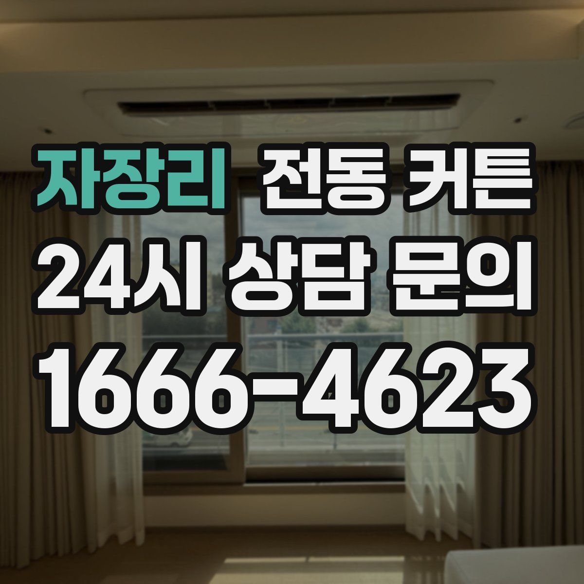 자장리 전동 커튼