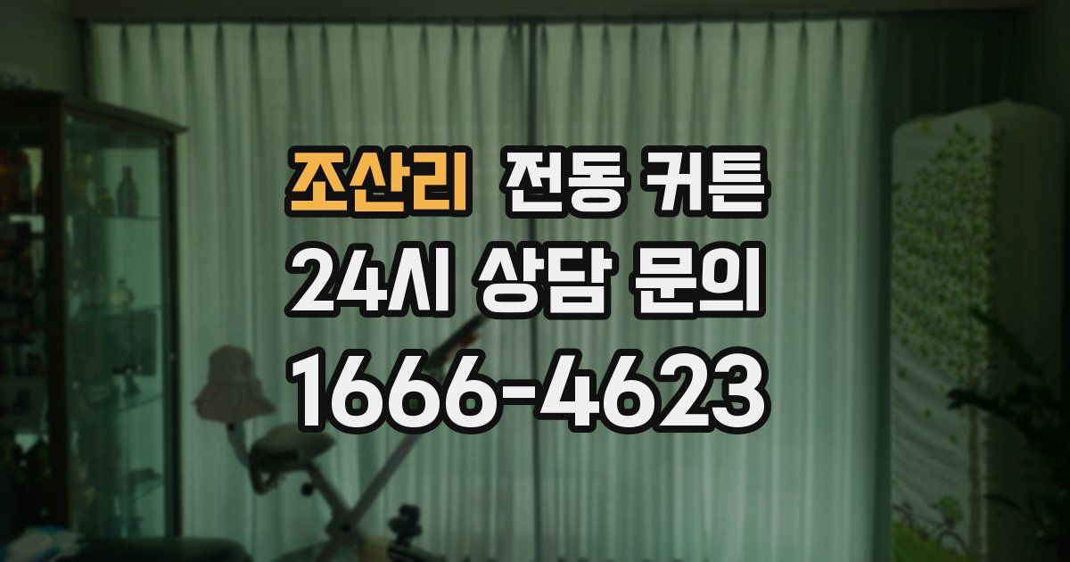 조산리 전동 커튼