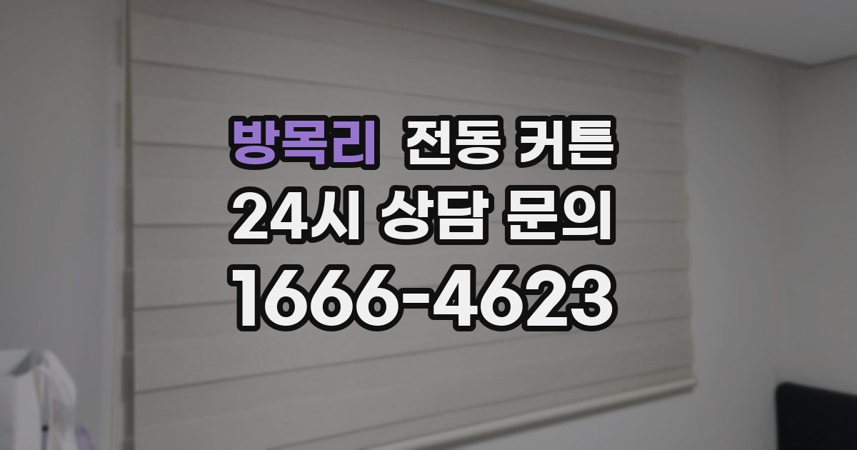 방목리 전동 커튼