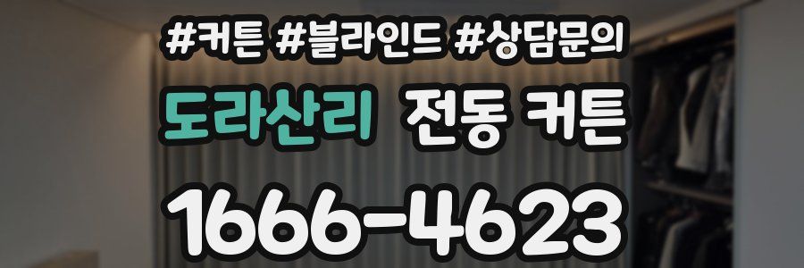 도라산리 전동 커튼
