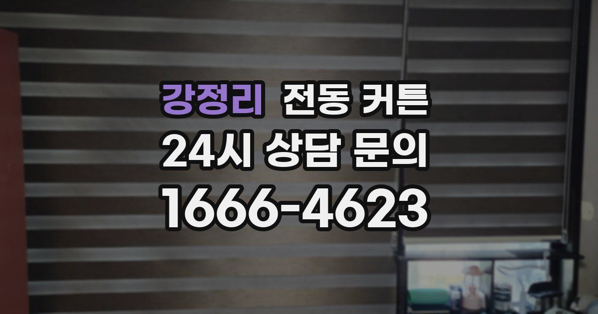 강정리 전동 커튼