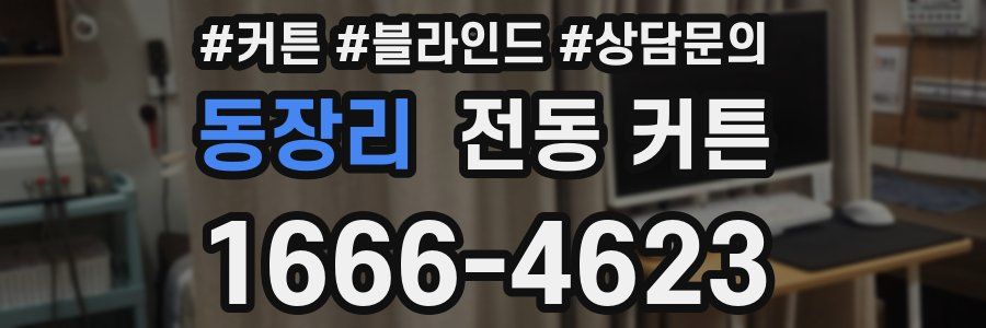 동장리 전동 커튼