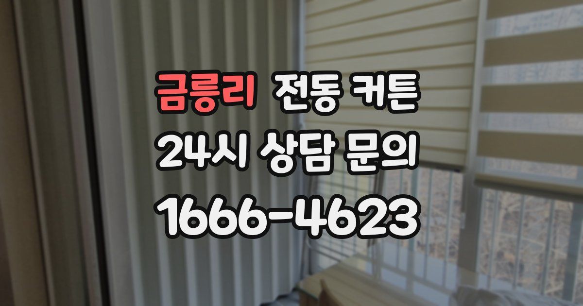 금릉리 전동 커튼