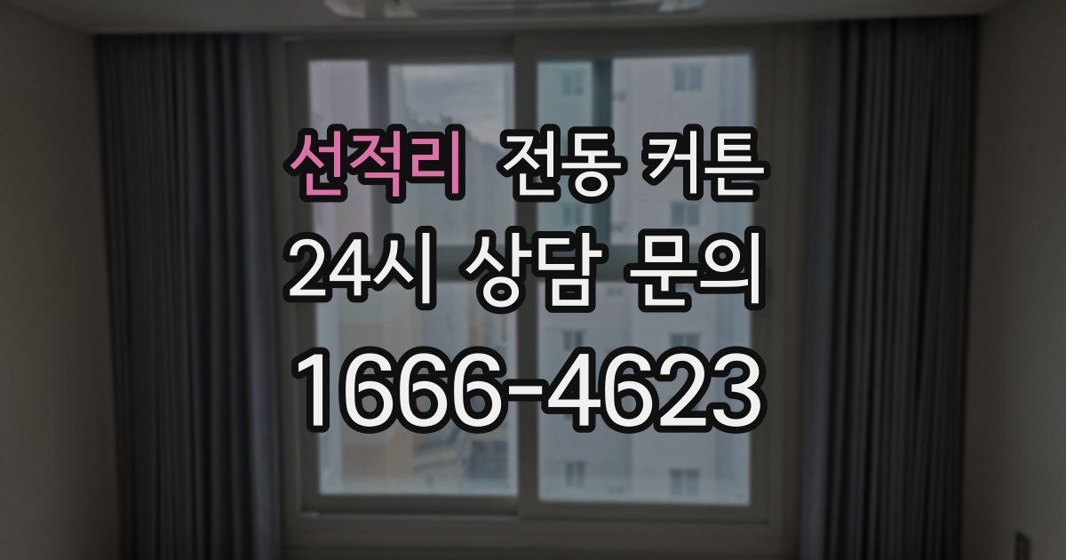선적리 전동 커튼