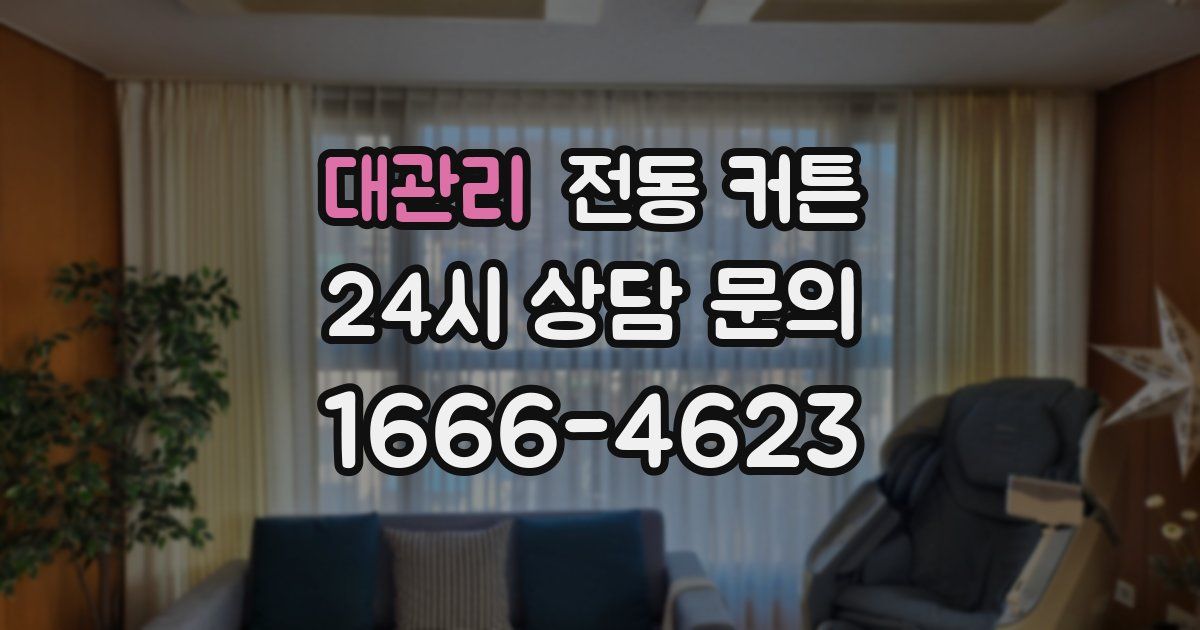 대관리 전동 커튼