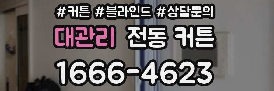 대관리 전동 커튼