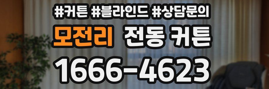모전리 전동 커튼