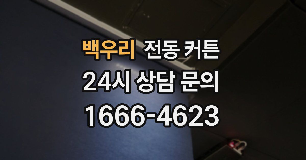 백우리 전동 커튼