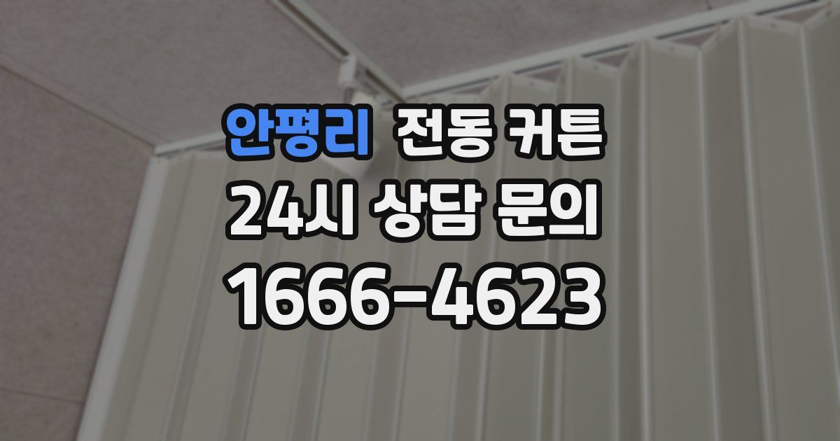안평리 전동 커튼