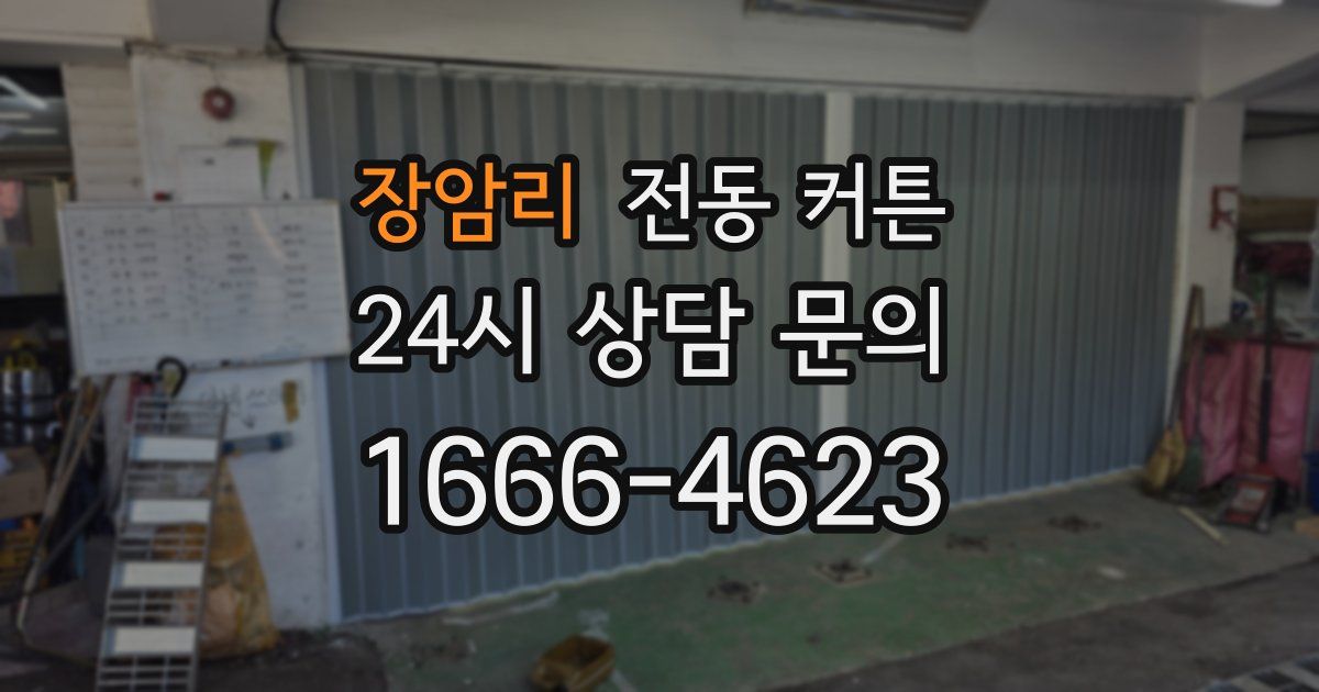 장암리 전동 커튼
