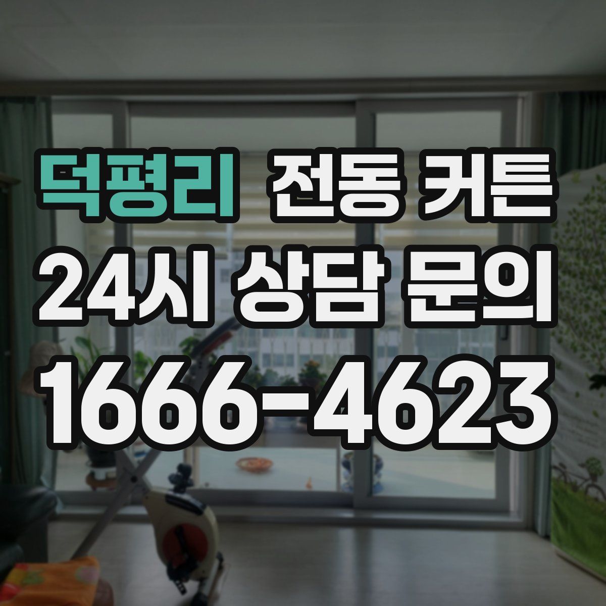 덕평리 전동 커튼
