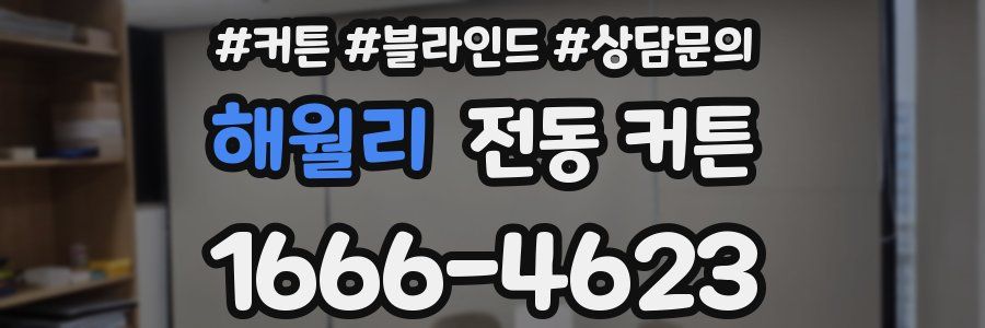 해월리 전동 커튼
