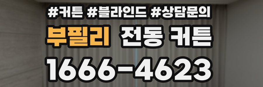 부필리 전동 커튼