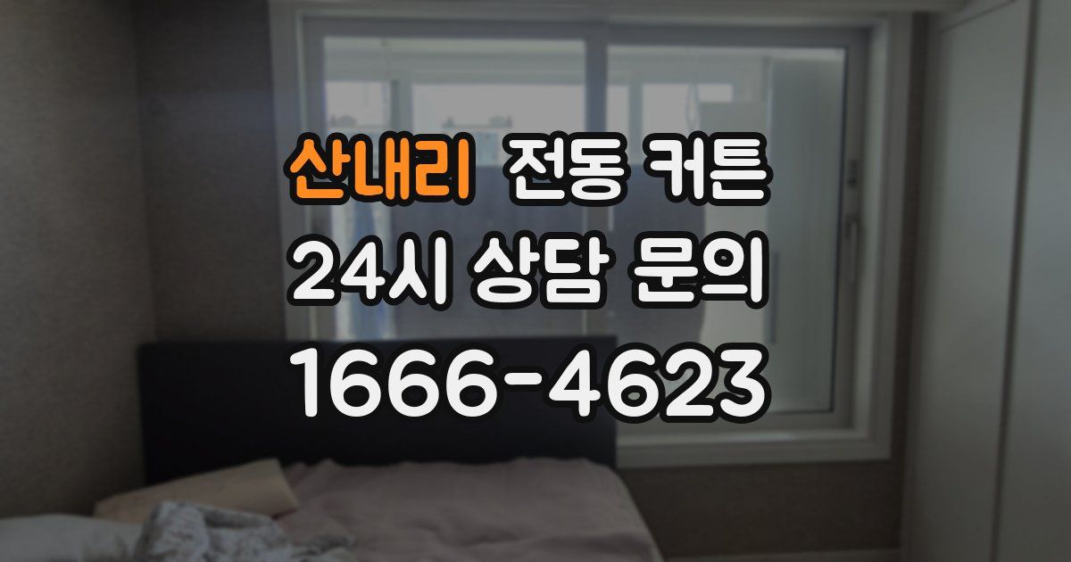 산내리 전동 커튼