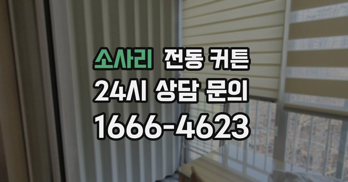 소사리 전동 커튼