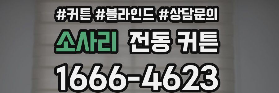 소사리 전동 커튼