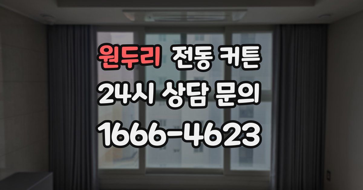 원두리 전동 커튼