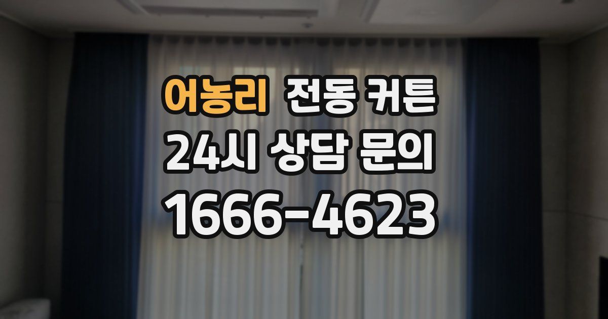 어농리 전동 커튼