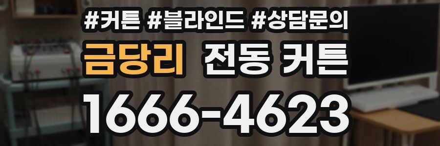 금당리 전동 커튼