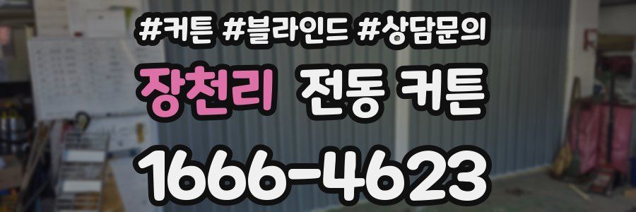 장천리 전동 커튼