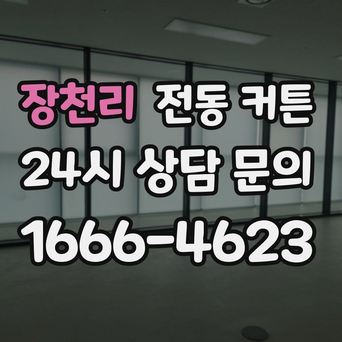 장천리 전동 커튼