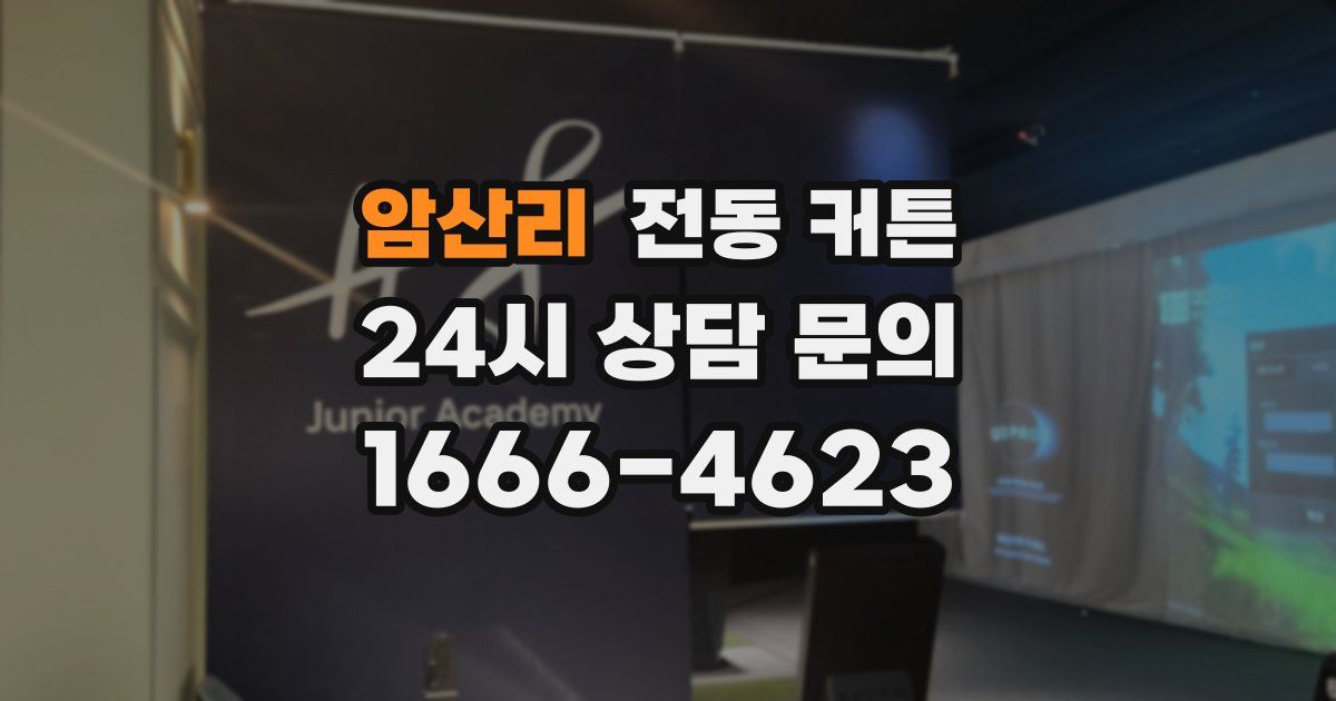 암산리 전동 커튼
