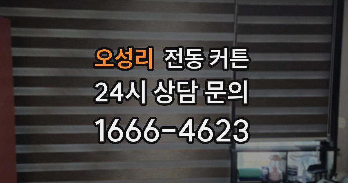 오성리 전동 커튼