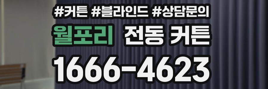 월포리 전동 커튼