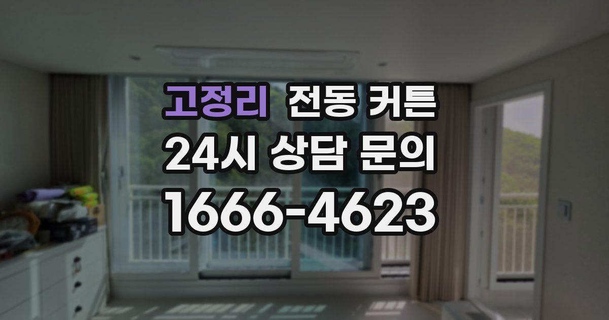 고정리 전동 커튼