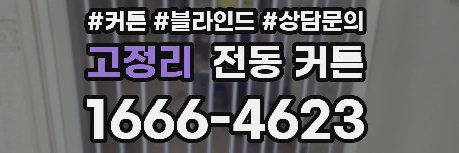 고정리 전동 커튼