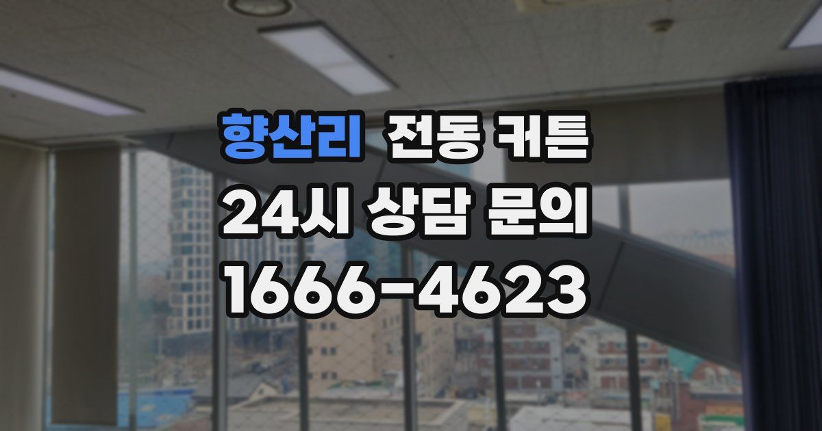 향산리 전동 커튼