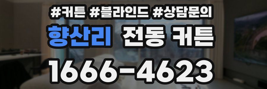 향산리 전동 커튼