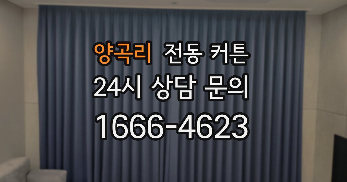 양곡리 전동 커튼