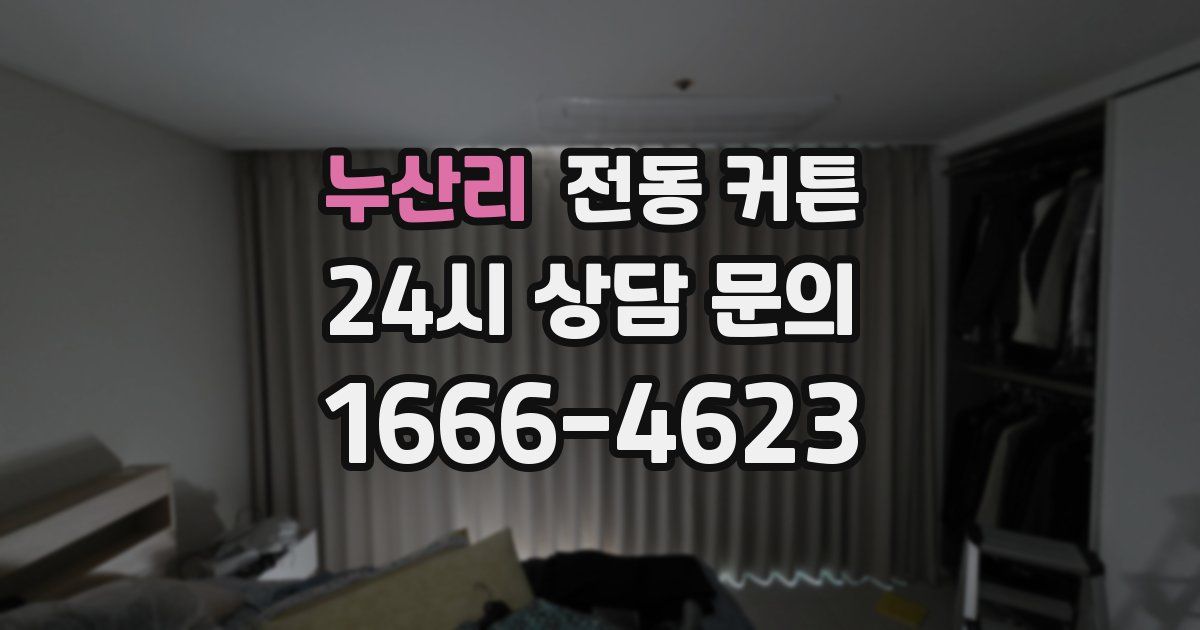 누산리 전동 커튼