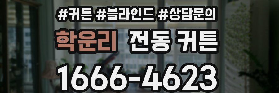 학운리 전동 커튼