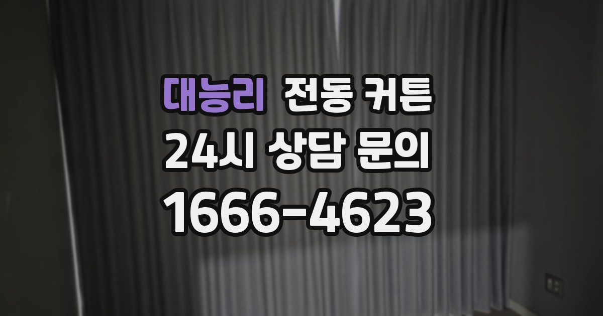 대능리 전동 커튼