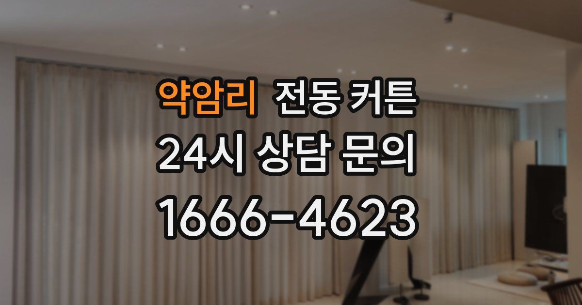 약암리 전동 커튼