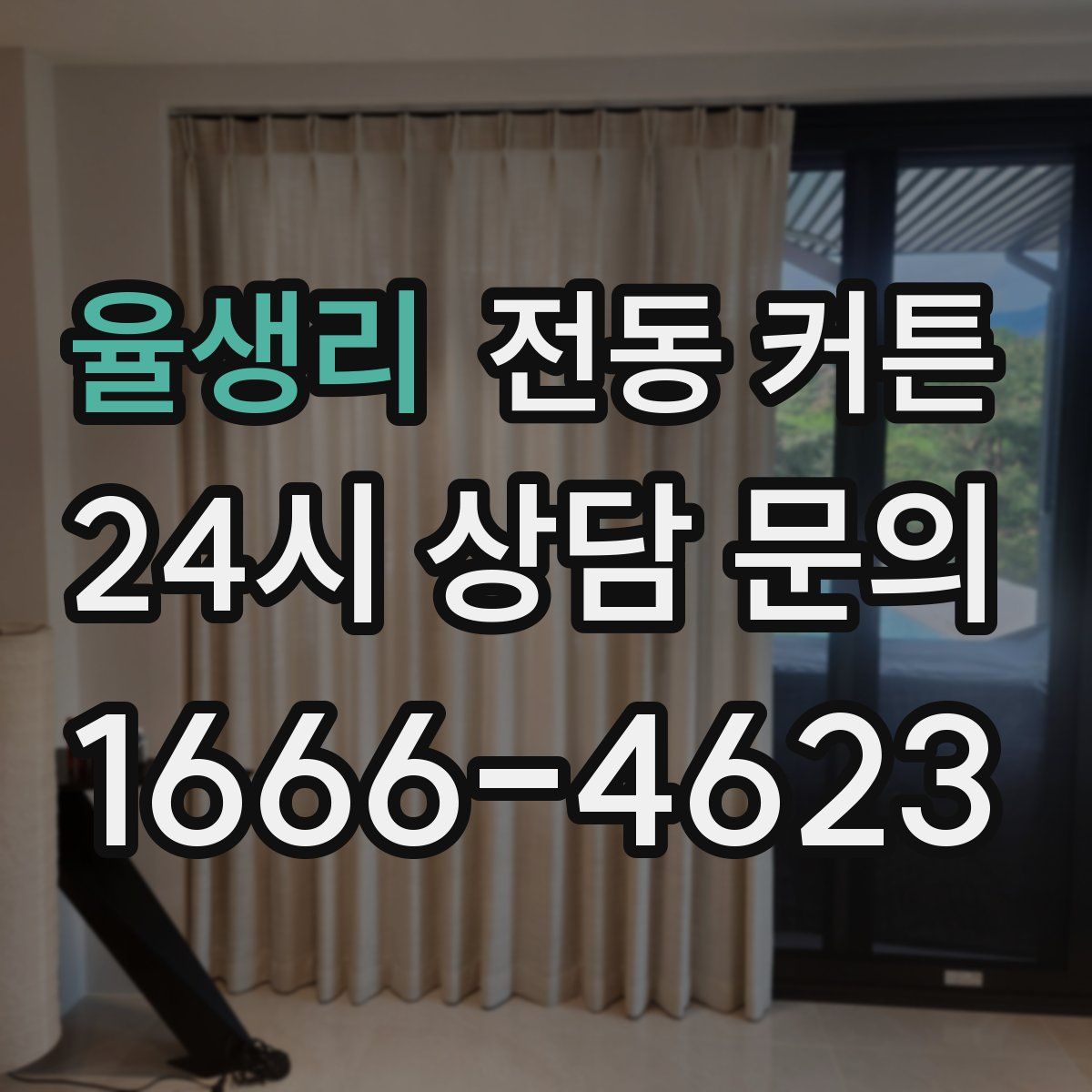 율생리 전동 커튼