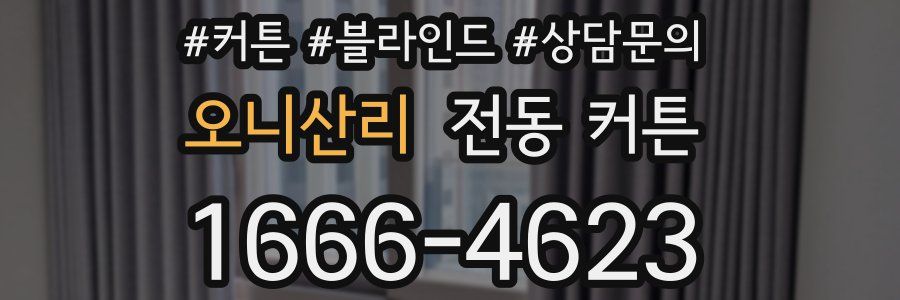 오니산리 전동 커튼