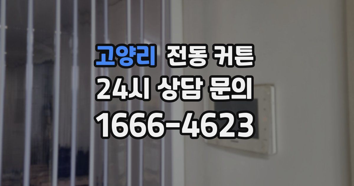 고양리 전동 커튼