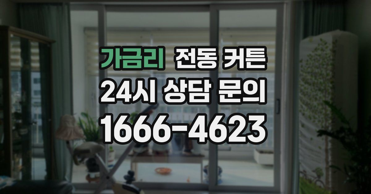 가금리 전동 커튼